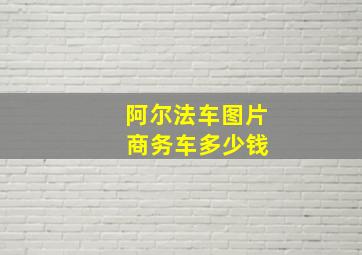 阿尔法车图片 商务车多少钱